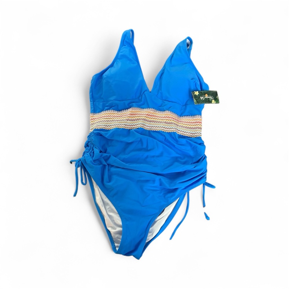 Blooming Jelly Blue swimsuit Women’s L NWT